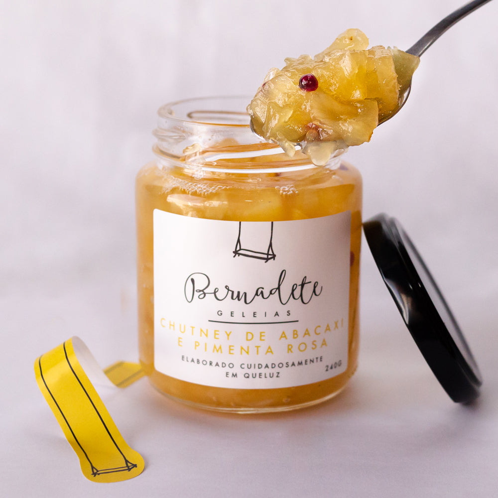 Chutney Bernadete Abacaxi e Pimenta Rosa 240g