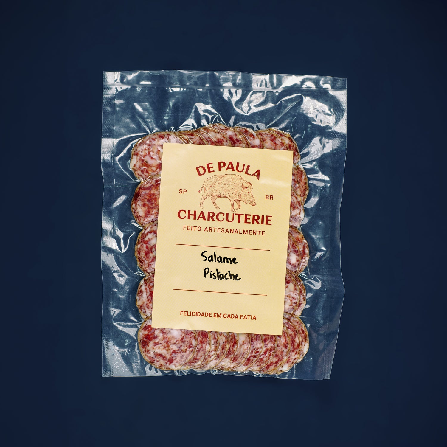 Salame c Pistache Fatiado 80g