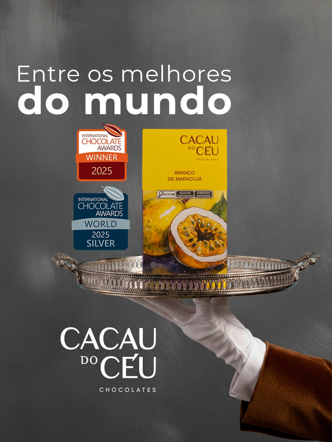 Chocolate Cacau do Céu de Maracujá Liofilizado 25g