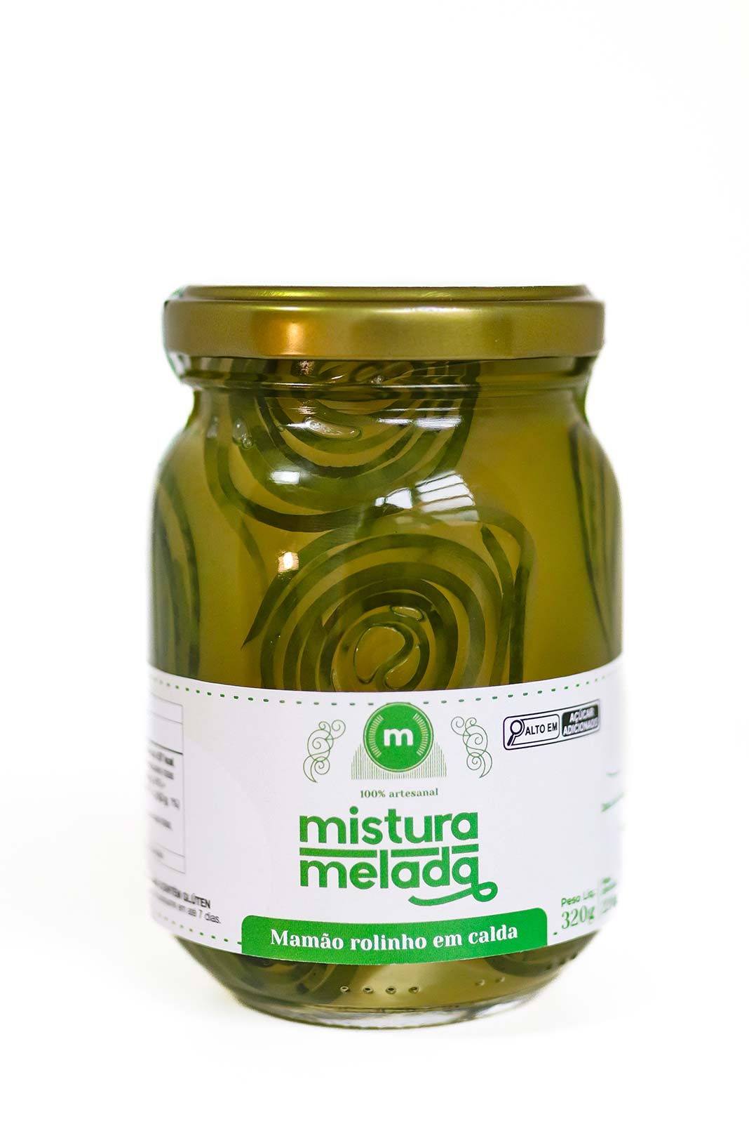 Compota Mamão Rolinho | Uma delicada expressão da doçaria brasileira 320g