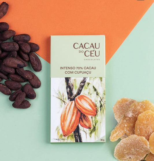Chocolate Cacau do Céu Intenso 70 com Cupuacu 25g