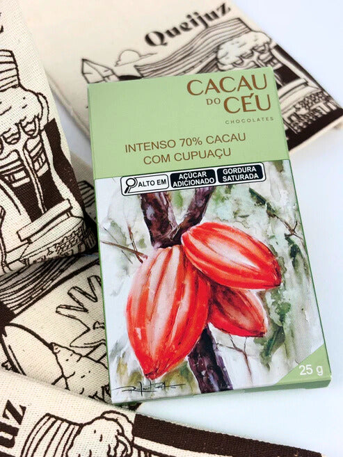 Mimo Queijuz - Chocolate Cacau do Céu Intenso 70% com Cupuaçu 25g