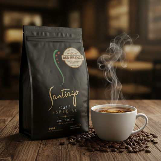 Café Santiago Ed. Especial Grão Asa Branca (Chocolate Branco e Caramelo)  250g