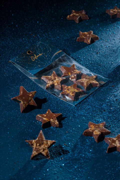 Estrelas Calma de Chocolate e Avelã Crocante 40g