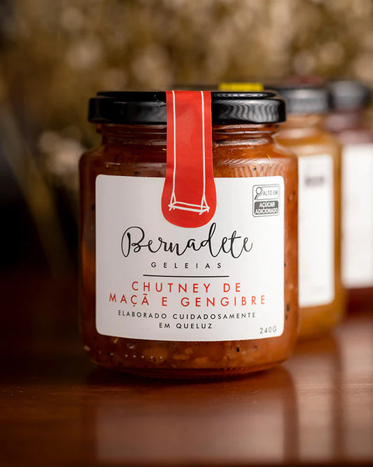 Chutney Bernadete Maça e Gengibre 240g